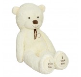 Plüschtier Teddybär Plüsch Sam XXL 200 cm Cremefarben