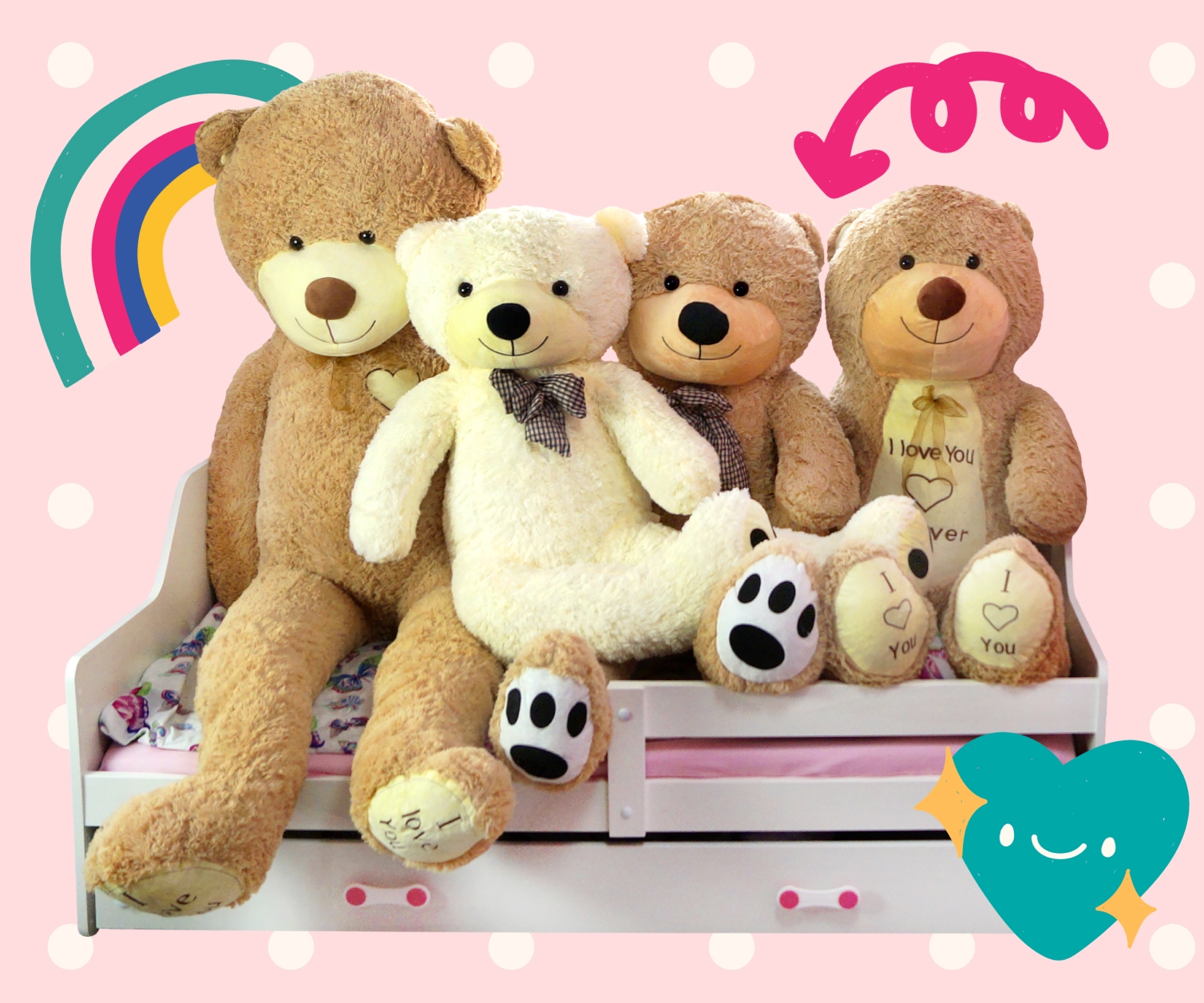 XXL Plüschtier Teddybären - Das perfekte Geschenk für jeden Anlass